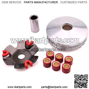 ATKS-041 High Performance Racing Variator Kit with 6.5 gram Roller Weights for Chinese Scooter Moped ATV 4-Stroke GY6 50cc 80cc 100cc 139QMB 139QMA Engine Front Clutch