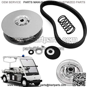 Rear Driven Clutch Kit for Yamaha Gas Golf Cart G2-G22 1985+ Clutch Driven Kit with Belt JN6-G6201-03 JN6-G6201-04, Silver