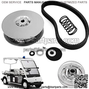Gas Golf Cart Driven Clutch Heavy Duty Driven Clutch Kit with Belt Compatible With1985-1992 Yamaha Gas Golf Cart Models G2-G22