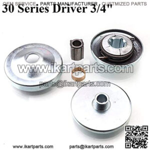 New 30 Series 6.5 HP Go Kart/Mini Bike Torque Converter Clutch Driver Pulley Replacement Comet Manco 212CC 3/4" Bore Max Torque