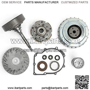For Hisun UTV 500 700 Clutch Primary Fixed Sheave/Primary Dry Clutch CVT Sheave Assy/Clutch Cover Housing/Pad Shoe/Bearing/Gasket/Flange Nut/Oil Seal/Oil Filter kit