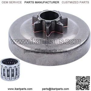 Chainsaw 325"-7T Clutch Drum Needle Bearing Kit for 350 340 345 445 450 450E 351 353 2145 2150 McCulloch PM5000 578097901 503432001