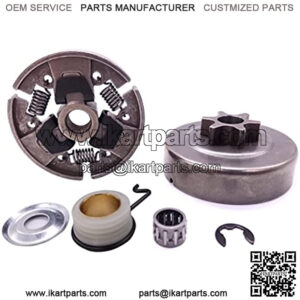 3/8" Sprocket Clutch Drum Kits for Stihl 017 018 MS170 MS180 MS210 MS230 MS250 Chainsaws with Washer E-Clip