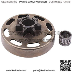 Clutch Drum Sprocket .325 Inch Pitch 7 Tooth with Needle Bearing Kit for 435 435E 440 440E Chainsaw Replaces 505441501