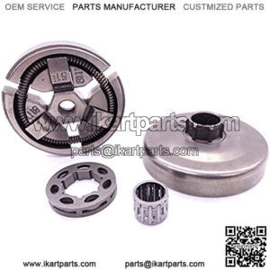 3/8" Pitch 7-Teeth Clutch Drum Sprocket Rim Bearing Set Fit for 50 51 55 EPA Rancher 154 254 Chainsaw Parts