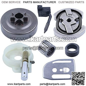.325-7T Clutch Drum Bearing Oil Pump Worm Gear Kit for 137 136 141 142 36 41 Chainsaw #530014949,530069342