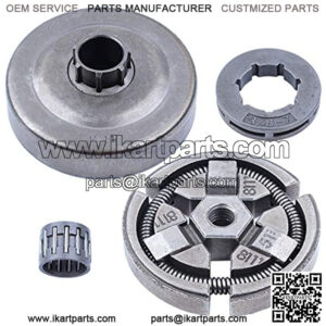 3/8" PITCH 7T Chain Drive Clutch Drum Bell Sprocket Rim Bearing for 55 51 50 EPA Rancher 154 254 Chainsaw Parts