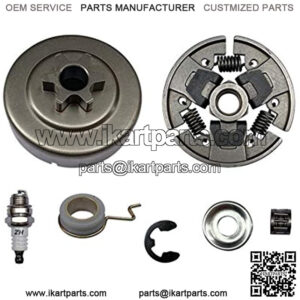 3/8" 6T Chainsaw Clutch Drum Sprocket 1123 640 2003 Fit for Stihl MS170 017 MS180 MS210 MS230 025 MS250 018 021 023 Chainsaw Compatible with 1123 640 2073 (Set of 7)