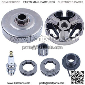 Hus 362 Chainsaw Clutch and Sprocket Rim Clutch Drum Kit Compatible for 362 365 371 372 XP Replacement Parts with Worm Gear, Clutch Bearing Replacement Parts for 503 93 24-71