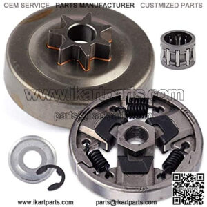 Chain sprocket Clutch E-clip Needle cage Compatible with STIHL Chainsaw 026 MS260 024 MS240