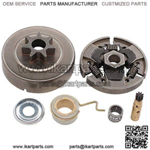Chainsaw Sprocket Clutch 3/8 Inch with Needle Bearing Washer E-Clip Kit for Stihl 017 018 021 023 025 MS170 MS180 MS210 MS230 MS250 Chain Saw 1123 640 2003
