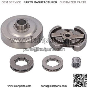 Aqur2020 Clutch Drum Sprocket Kit Spur Sprocket Chainsaw Parts Fit Rim Needle Bearing Drum Assembly Kit for 235e 240e 235 240 137 142 36 41