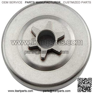 Farmertec Clutch Drum Chain Sprocket 3/8 LP-6 Chainsaw Compatible with McCulloch 2316 2318 3000 3200 3210 3214 3216 3505 3516 3805 3818