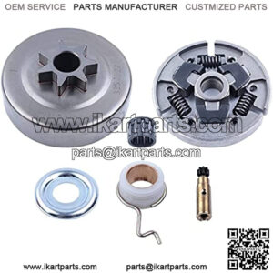 Sprocket Clutch Drum 3/8-7T Needle Bearing Kit for Stihl 017 018 021 023 025 MS170 MS180 MS210 MS230 MS250 Chainsaw with E-Clip Worm Gear Oil Pump