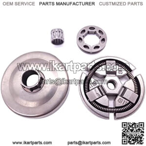 Chain Drive Clutch Drum Bell Sprocket Rim Bearing 3/8" 7T Compatible with 55 51 50 EPA Rancher 154 254 Chainsaw Parts