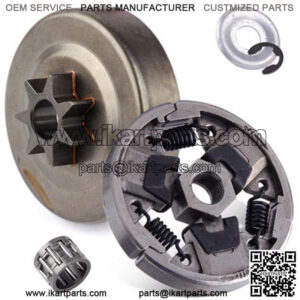 325" 7T Sprocket Clutch Drum Bearing Washer E-clip Compatible with STIHL Chainsaw MS261 MS271 MS291