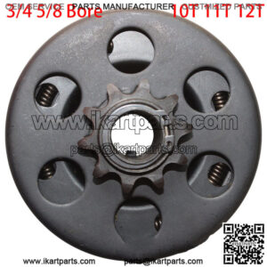 Centrifugal Go Kart Clutch Kit Minibike 3/4 5/8 Bore 10T 11T 12T Chain #35 40 41