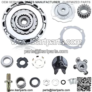 Clutch Assembly 18 Teeth Fits For Auto 50cc-125cc Engine Motorcycle Dirt Bikes ATV Go Kart