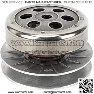Clutch Assembly,Clutch Driven Pully Rear Assembly Fit Compatible with LINHAI 260cc 250 300cc Scooter Go Kart ATV 16T Spline