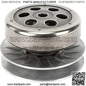 Driven Pulley, Rear Clutch Driven Pulley Assembly Fit for LINHAI 260cc 250 300cc Scooter Go Kart ATV 16T Spline