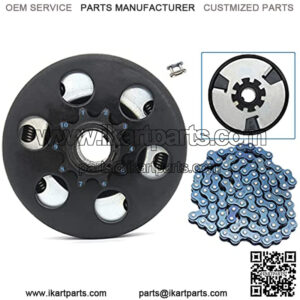 Centrifugal Go Kart Engine Clutch,3/4" Bore 10 Tooth 10T for 2-6.5HP,Up to7HP Small Engines,HONDA GC160,GC190,GX120,GX140,GX160,GX200,Minibike Baja MB165 & MB200,with #40/41/420 Chain