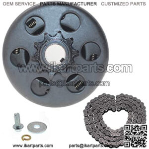 Centrifugal clutch Go kart clutch Predato 212 clutch 3/4" Bore 10 tooth with #40/41/420 Chain Compatible whit Predator 212cc 196CC & GX160 GC160 Up to 6.5 hp Engine