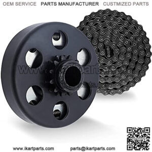 Centrifugal Clutch 3/4 Bore 10T for #40/41/420 Chain Compatible for Go Kart Minibike Lawnmower Fun Kart Engine 3/4 Bar