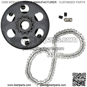 Centrifugal Go Kart Clutch, 3/4" Bore 12T 12 Tooth with #35 Chain 6.5 HP for Minibike Lawnmower Fun Kart Honda Engine, 3/4 inch Clutch