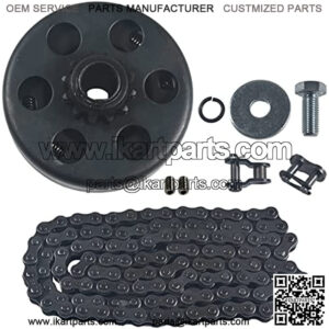 Go Kart Mini Bike Clutch 3/4 Bore 12T with #35 Chain Screws Fit for Go Kart Minibike Engines