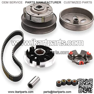 Gy6 150cc high performance clutch set??include clutch Assembly and Variator Assembly with 743 belt, fit for GY6 125cc And 150cc 4-Stroke Engine Scooter ATV Taotao Roketa Sunl