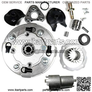 17 Tooth Semi-Automatic Clutch Assembly for Chinese 70cc, 90cc, 110cc, 125ccCoolster 125cc ATVs 3125XR8-S 3125B 3125R. Includes Clutch Nut Socket