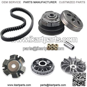 Gy6 150cc clutch set??include clutch Assembly and Variator Assembly with 743 belt, fit for GY6 125cc And 150cc 4-Stroke Engine Scooter ATV Taotao