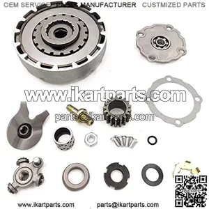 Clutch Assembly 17 Teeth Fit For Semi Auto 50cc-125cc Engine Go-Kart Dirt Bikes ATV