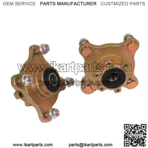 Pair 4 Stud Front Spindle Wheel Axle Hub For 125cc 110cc Quad Bike ATV Go kart