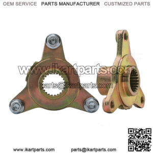 2pc 3 Stud 23T Tooth Spline Wheel Axle Rim Hub 110cc 125cc ATV Go kart Quad Cart