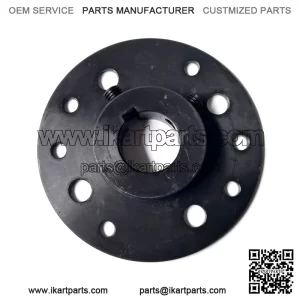 1" Bore Black Mini-Hub, Steel, Zinc-Plated