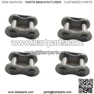 Set of (4) Standard #35 Kart Chain Master Link - Mini Bike - Go Kart Parts