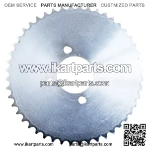 Go Kart Sprocket, 48 Tooth 50.8mm for #41/420 Chain, Sprocket for Go Carts & Mini Bikes