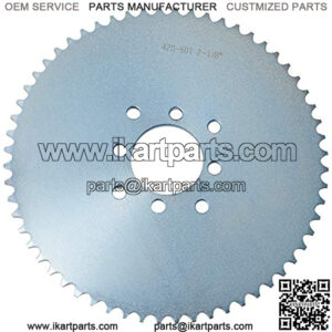 Go Kart Sprocket for 40/41/420 Chain, 60 Tooth Sprocket for Go Karts and Mini Bikes