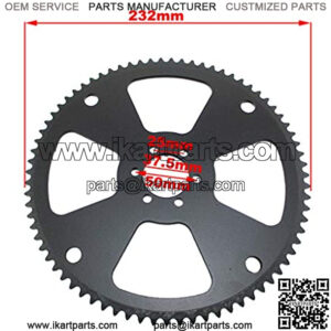 75 Tooth #35 Chain Rear Sprocket For Coleman Moto For Motovox Mini Bikes Go Kart Drift Trike Profile