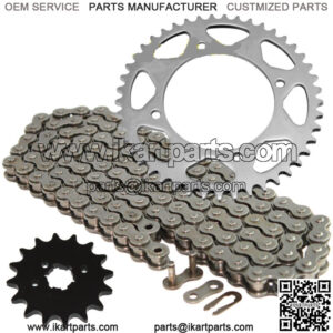 Drive Chain and Sprockets Kit for Yamaha XV250 Virago 250 1989-2008