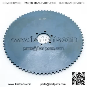 75T #35 6 Hole Silver Grey Sprocket