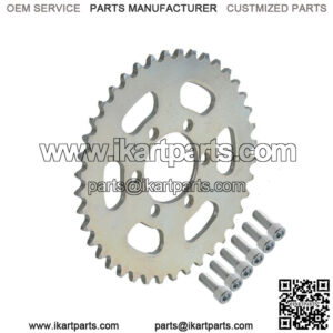 #35 Chain 40T Rear Chain Sprocket w/ Bolts for Mini Bike Go Kart Trike ATV