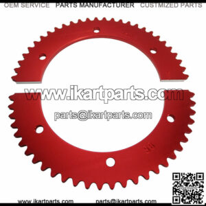 Pit Parts 56 Tooth #35 Chain Red Split Sprocket - Mini Bike & Go Kart Parts PP56