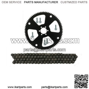 75T Sprocket + #35 Chain Gear #35 Drive Sprocket 75 Tooth Go Kart