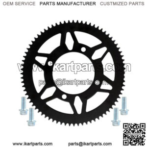 #219 Chain Rear Sprocket 76T Tooth 4 Bolts For Go Kart ATV Quad Karting