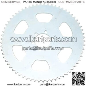 Chain Sprocket, 65 Tooth Chain Sprocket Carbon Steel 6 Holes 37mm Bore Cog Parts for Go Kart Mini Bike