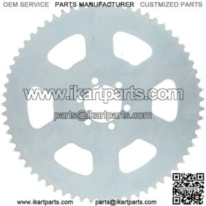 Chain Sprocket Cog Fit for Go Kart Mini Bike, 65 Tooth Chain Sprocket Carbon Steel 6 Holes 37mm Bore Cog Parts