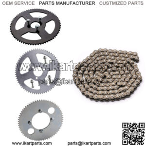 25H Chain 65T 68T Sprocket For 47cc 49cc 50cc Mini Pocket Dirt Bike ATV Go Kart