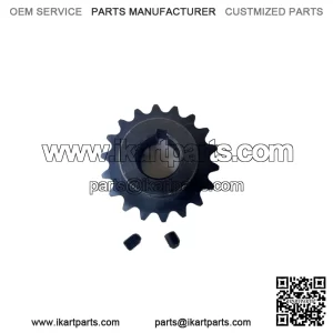 18T Tooth #35 Sprocket Gear with 3/4" Bore for Jackshaft Mini Bike Go Kart - NEW (T shape)